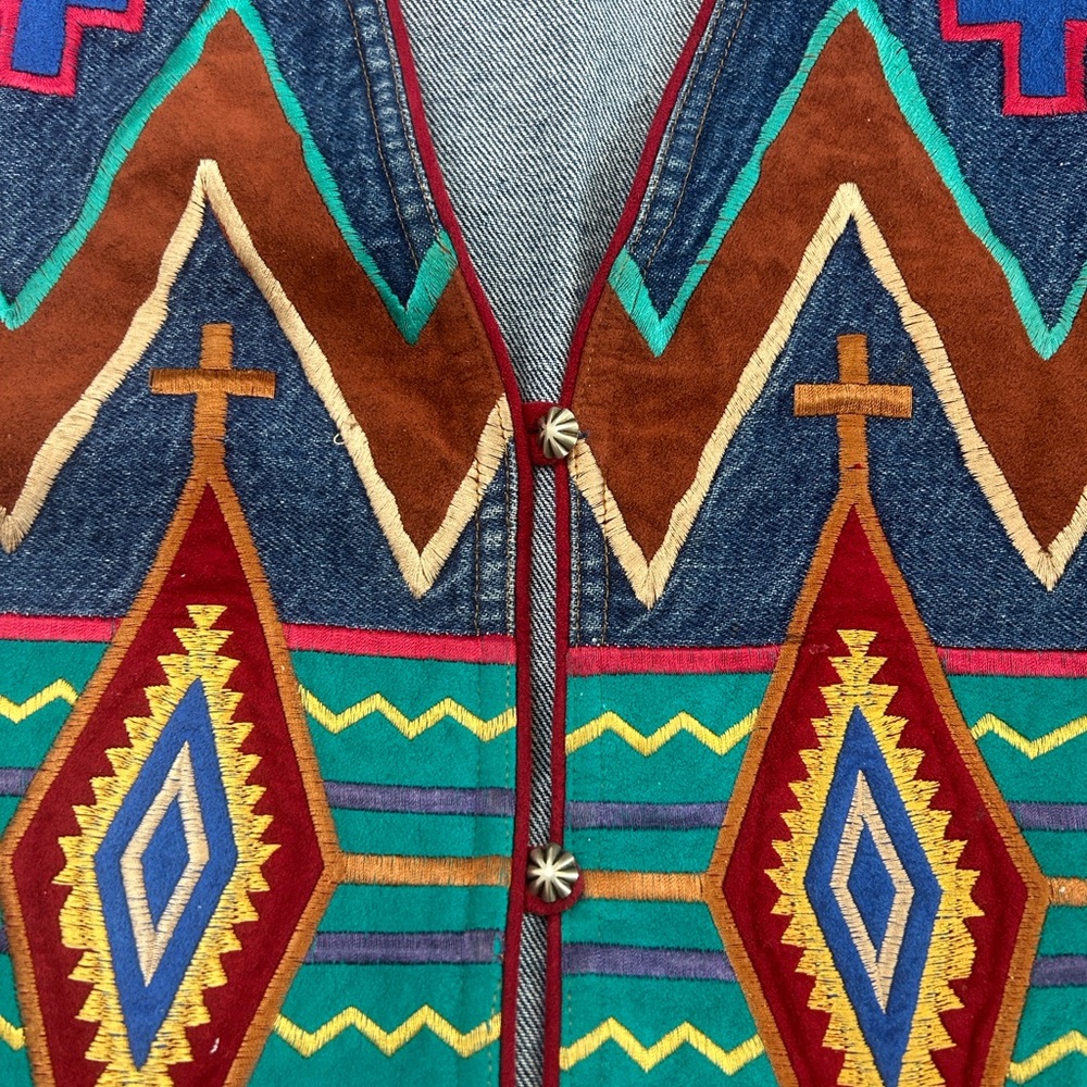 Vintage Hairston Roberson Ropa Western Vest - Picture 3 of 8